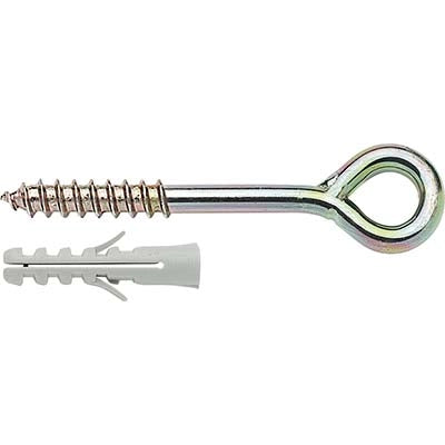 TASSELLO ACCIAIO/NYLON PONTEGGI E/PN ELEMATIC - OCCHIOLO ZINCATO MM 50 + E/PN 14X120- 15 pezzi