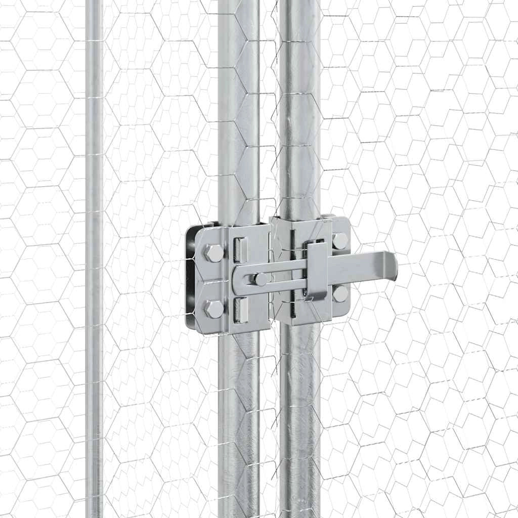 Pollaio Silver 400 x 100 x 190 cm acciaio zincato Silver 02_0041669