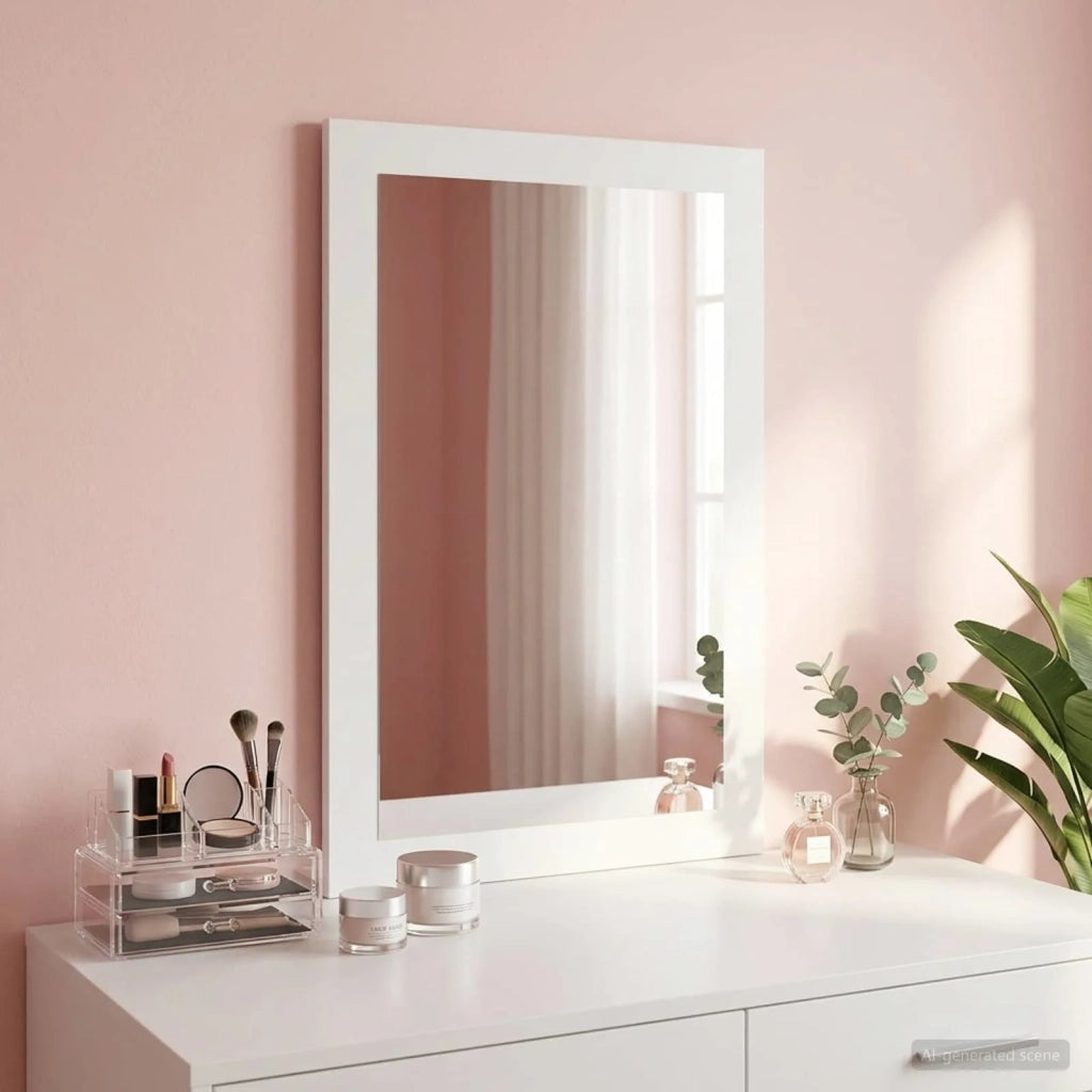 Specchio FAUSKE Bianco 43 x 3,5 x 77 cm Rettangolare 42040694