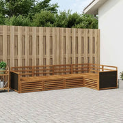 Set di divani da esterno 5 pcs Naturale 323 x 164,5 x 73 cm 3383342