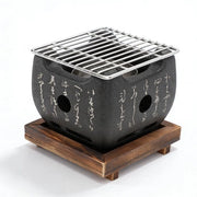 Griglia da Barbecue Portatile - Lega di Alluminio - Multifunzionale - Piastra di Griglia - Compatta - Progetto Innovativo - 16,5x14,5cm - Griglia