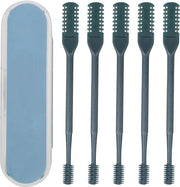 Kit di 5 pezzi per la rasatura dei baffi, rasatutto dei baffi con 2 testine e spazzolino per la pulizia, spazzolone rotante per la pulizia dei baffi, non elettrico, universale per adulti, per tutte le età, adulti.