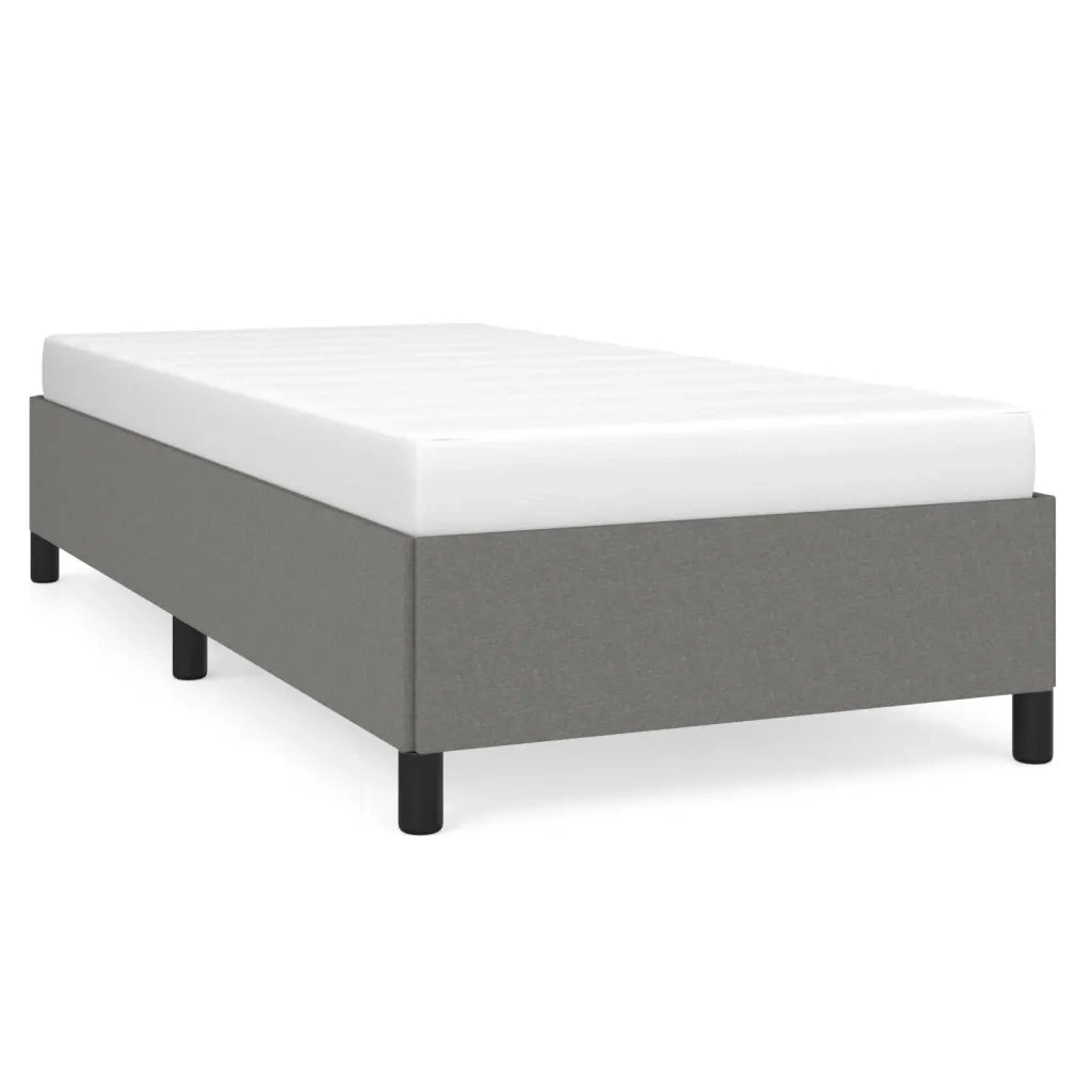 Giroletto senza Materasso Grigio Scuro 80x200 cm Tessuto 347019