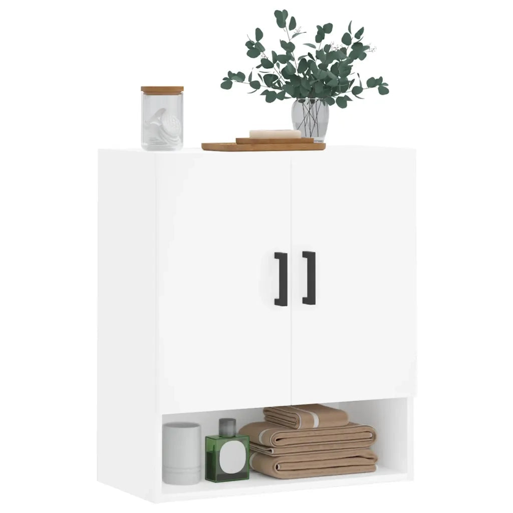 Armadietto a Muro | Mobile a Parete Bianco 60x31x70 cm in Legno Multistrato