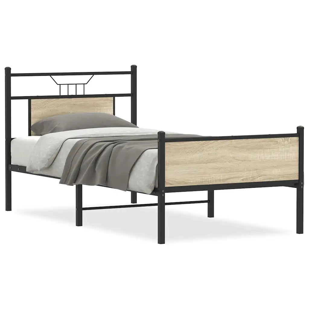 Giroletto senza Materasso Rovere Sonoma 90x190 cm in Truciolato 4106972