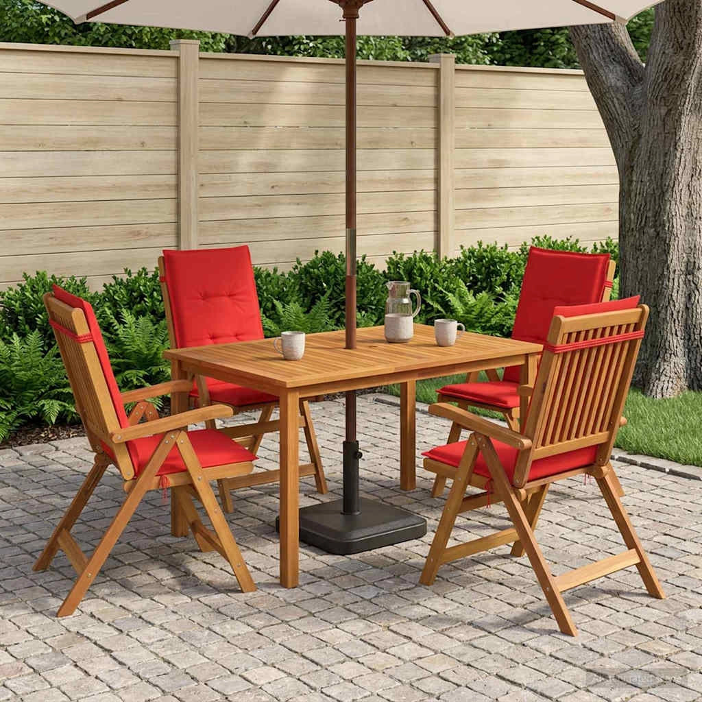 Set da pranzo da giardino 5 pezzi Naturale 3434570