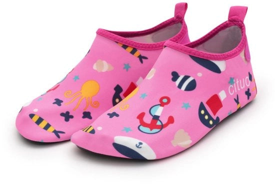 Schiene per bambino con funzione antiscivolo - scarpe da bagno per bambini veloci da asciugare - scarpe da spiaggia per bambini - calzini morbidi e respiranti per interni - adatti per piscine, surf, sport e yoga - misura 22-23