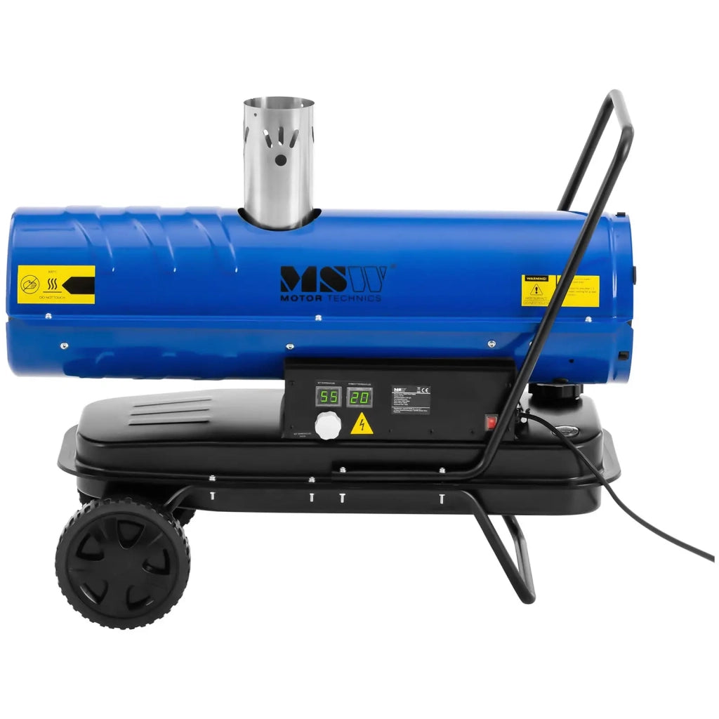 Pistola ad aria calda professionale temperatura regolabile diesel 20000 watt 20 litri PP acciaio blu 14_0008522