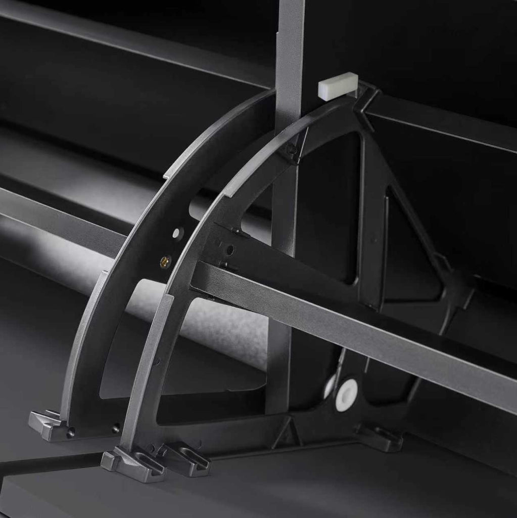 Armadio portascarpe con 6 ribalte; design curvo; 118x25x115 cm; MDF nero