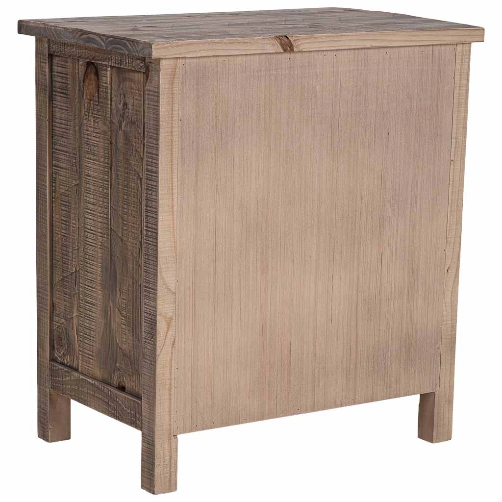 Comodino in legno marrone 62,5x40x68,5h cm