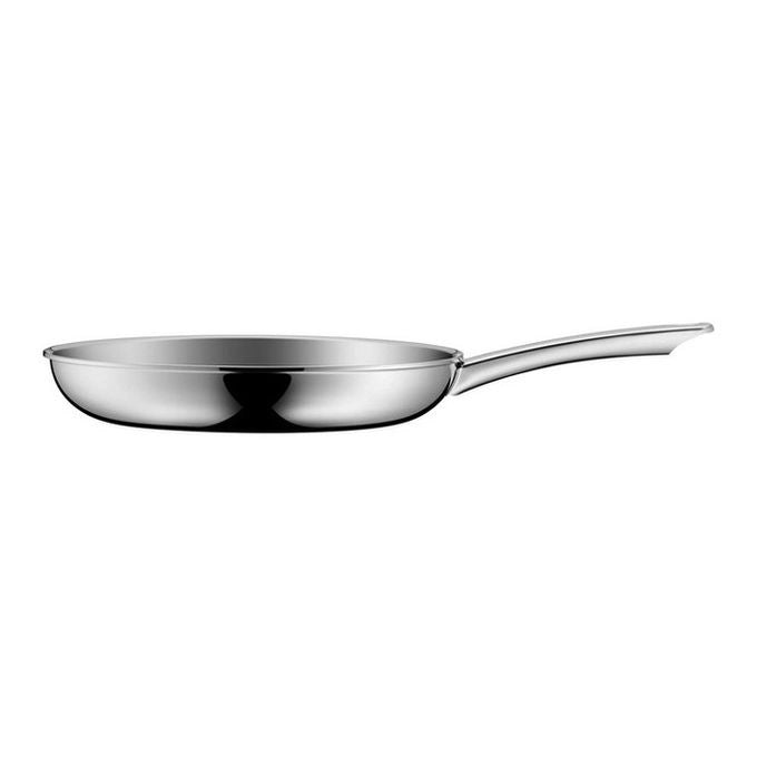 WMF 1756286411 Profi Resist Padella in Acciaio Inossidabile con Rivestimento Antiaderente a Nido d'Ape PermaDur Diametro 28 cm colore Nero e Acciaio inox