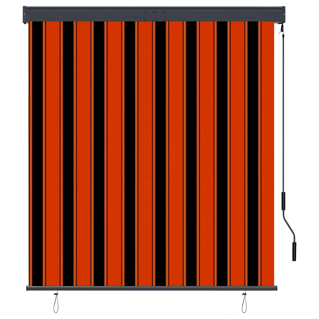 Tenda a Rullo per Esterni-Tenda da sole avvolgibile 140x250 cm Arancione e Marrone