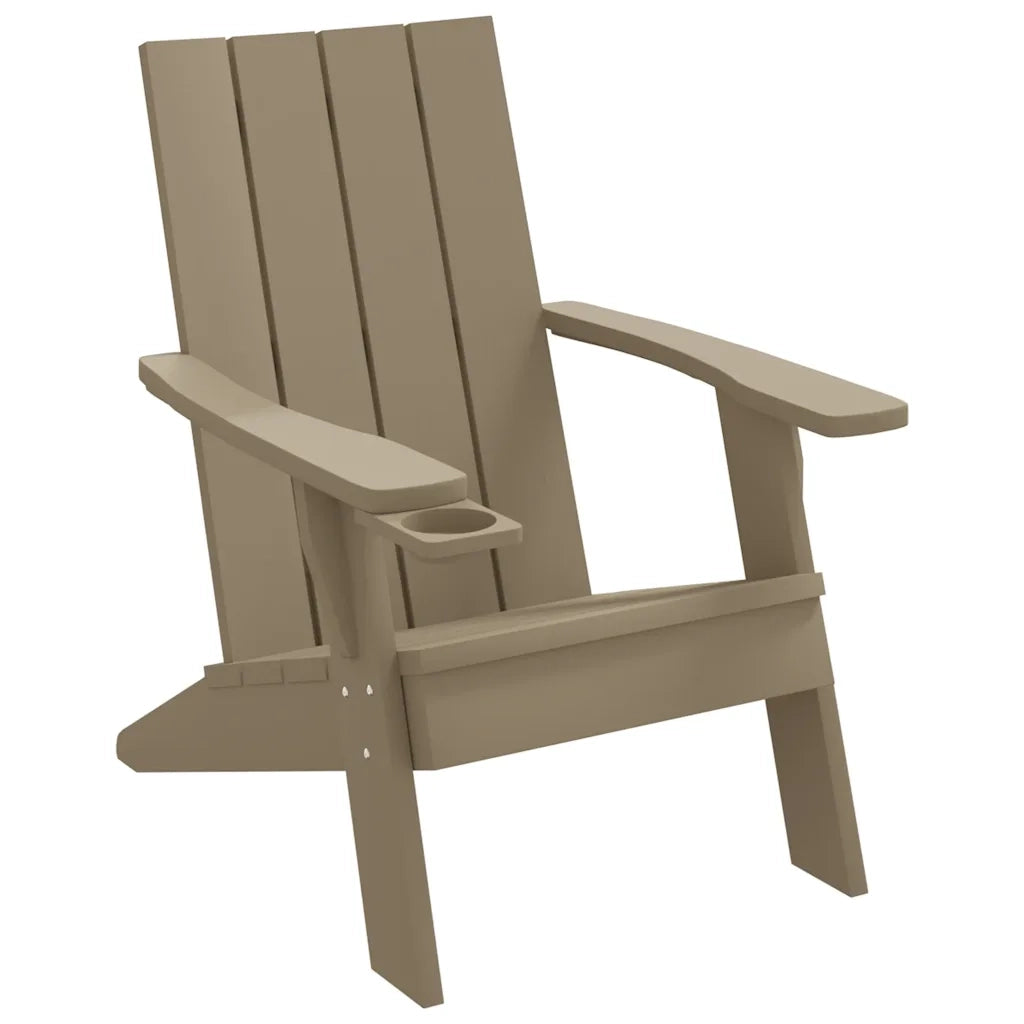 Sedia da Giardino Marrone Chiaro 75x88,5x89,5 cm Polipropilene 364175