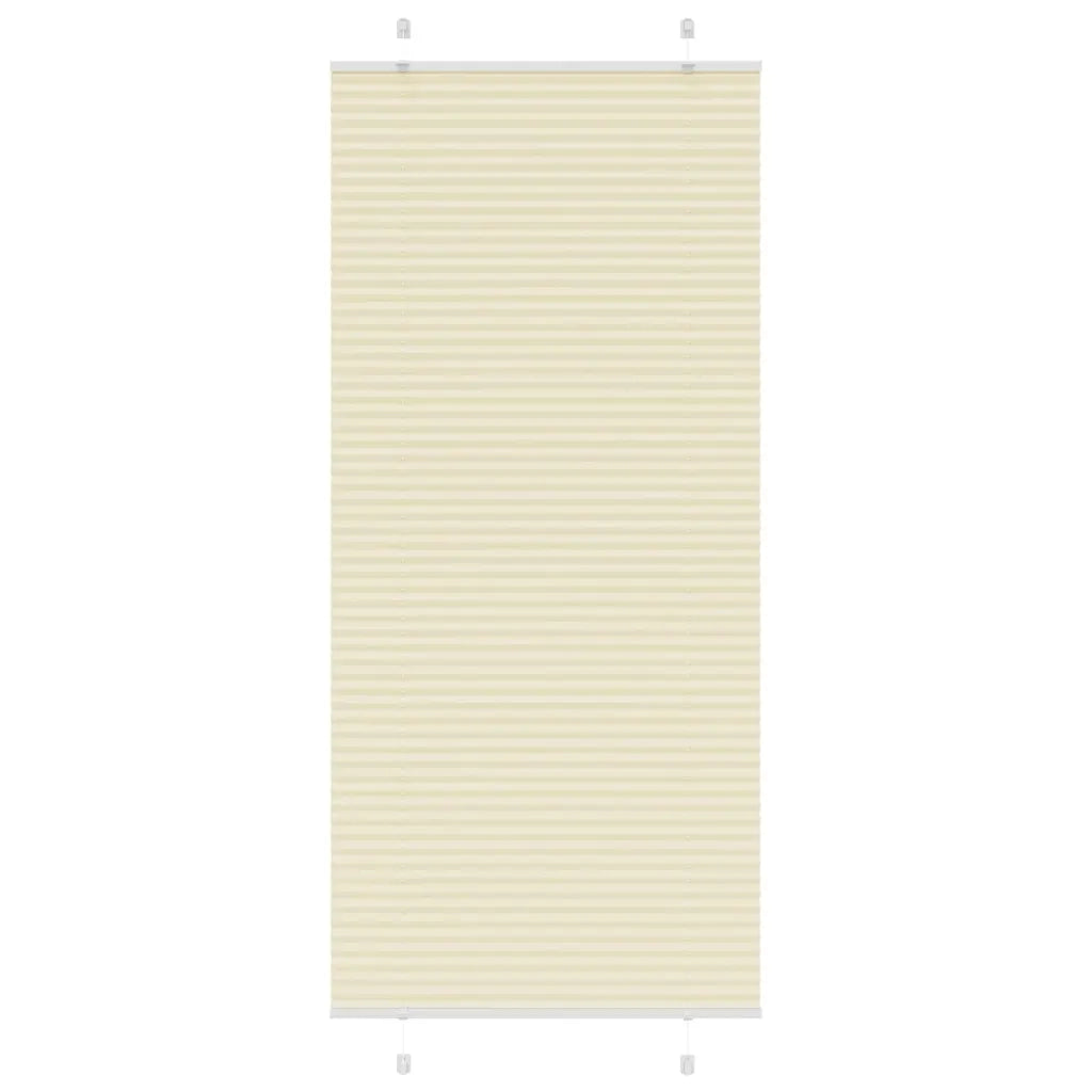 Tenda Plissettata Crema 95x200 cm Larghezza Tessuto 94,4 cm