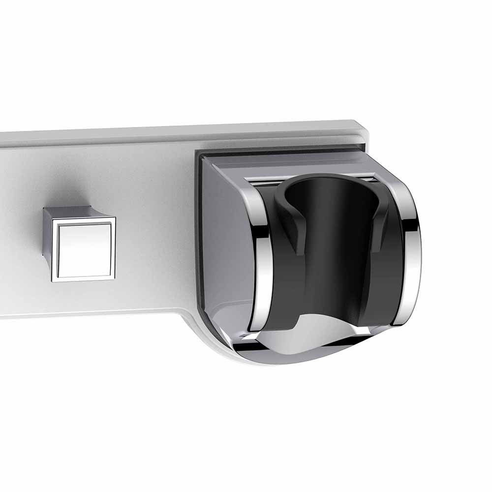 Supporto doccia inclinabile con ganci fissi