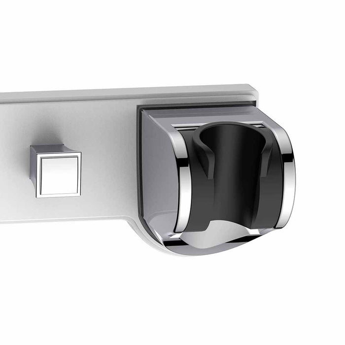 Supporto doccia inclinabile con ganci fissi