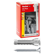 Fischer, Tasselli SX Plus 10x50 mm, Per Muro Pieno e Forato, Calcestruzzo, 25 Pezzi