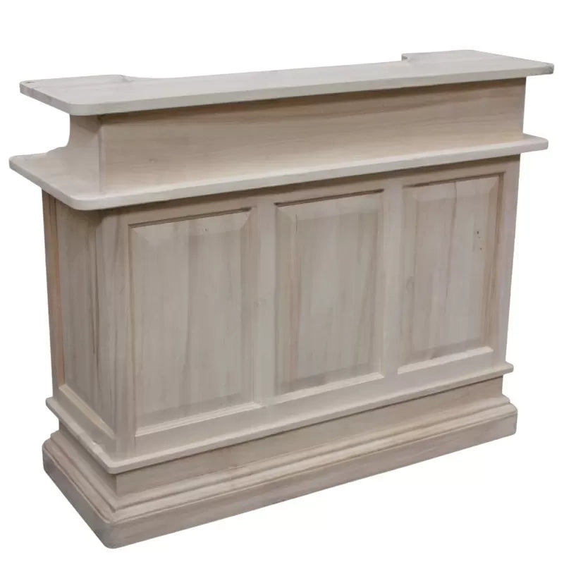 Mobile bar arte povera legno di pioppo tinta noce 131x47x103 (1223) - Mobili 2G