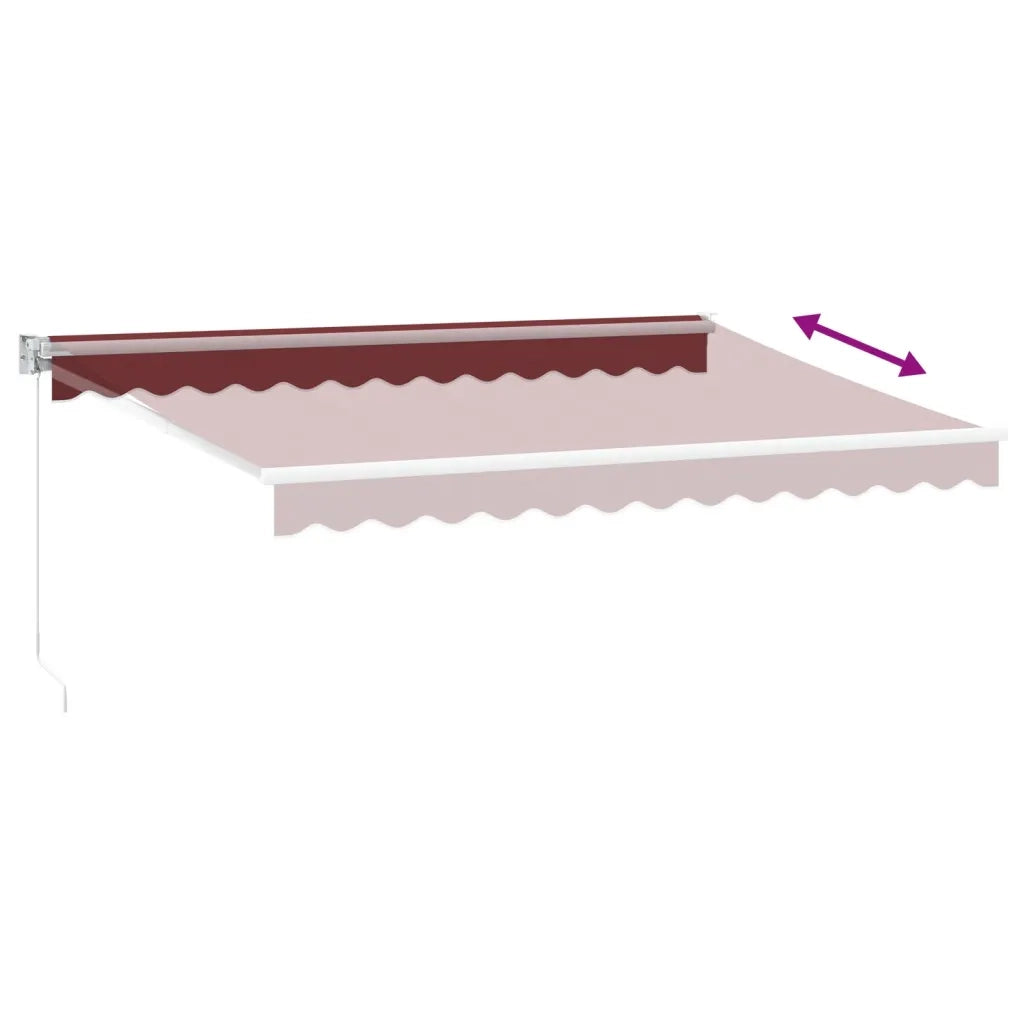 Tenda da Sole Retrattile Manuale Bordò 350x250 cm 3215294