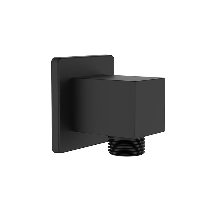 Presa d'acqua quadra in ottone finitura nera