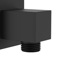 Presa d'acqua quadra in ottone finitura nera