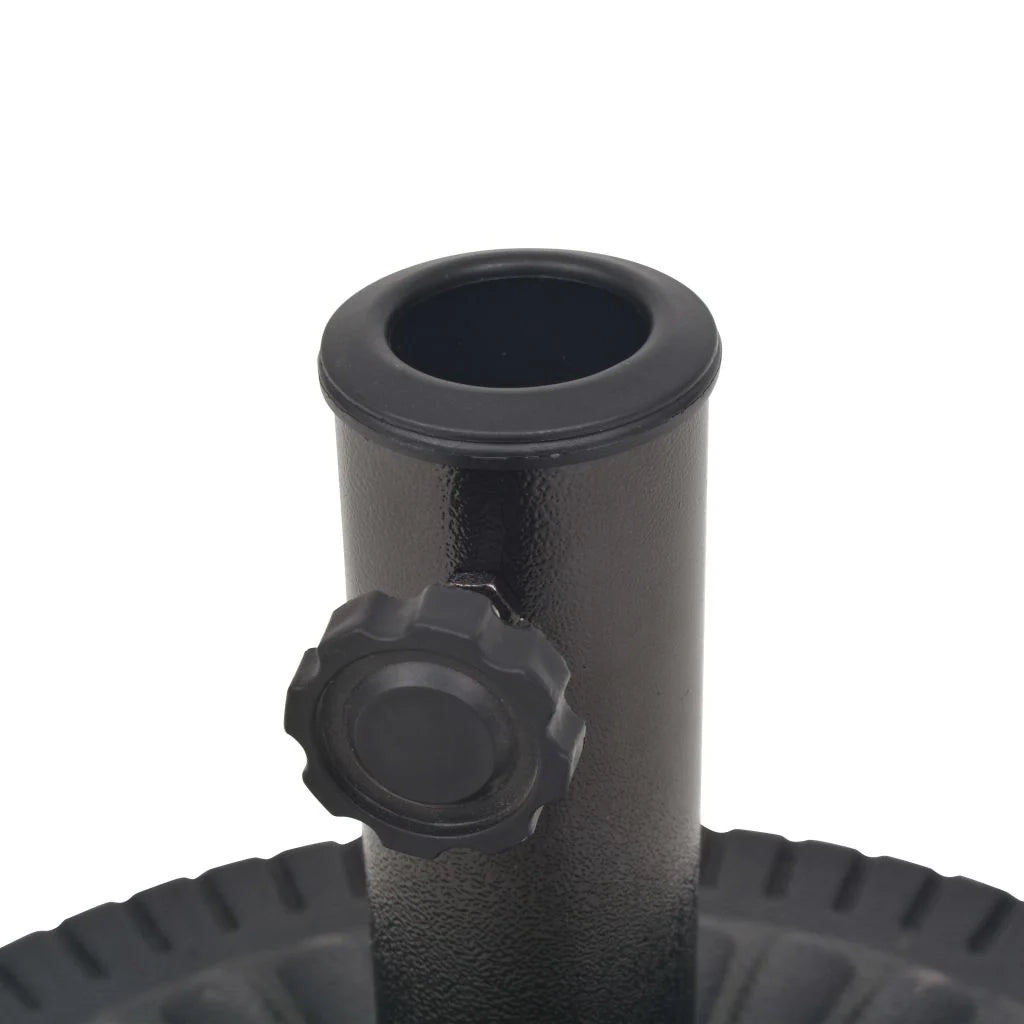 Base per ombrellone base tonda in resina diametro 38 e 48 mm nera 14 kg 2202088