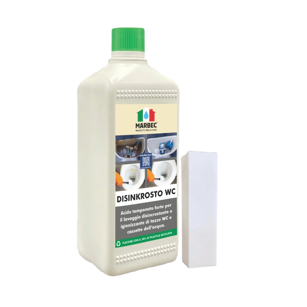 Detergente Acido in Gel per la Pulizia Disincrostante dei Water | DISINKROSTO WC 1LT