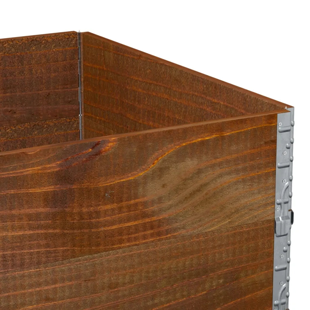 Fioriere | Cassetta per fiori | Poggiapiedi da Giardino Marrone 120x80cm Legno Massello di Pino