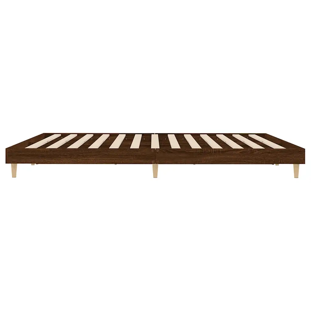 Giroletto senza Materasso Rovere Marrone 120x200 cm Truciolato 832052