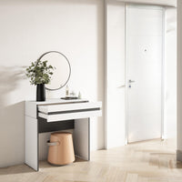 Tavolo da toeletta, 70x35x75cm, Con cassetto, Camera da letto, Bianco RF3450