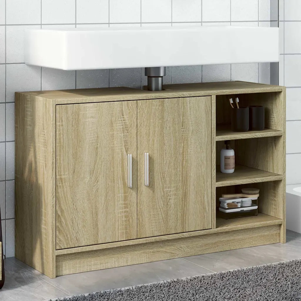 Mobile Lavabo | Armadio Lavabo Rovere Sonoma 90x29x55 cm in Truciolare