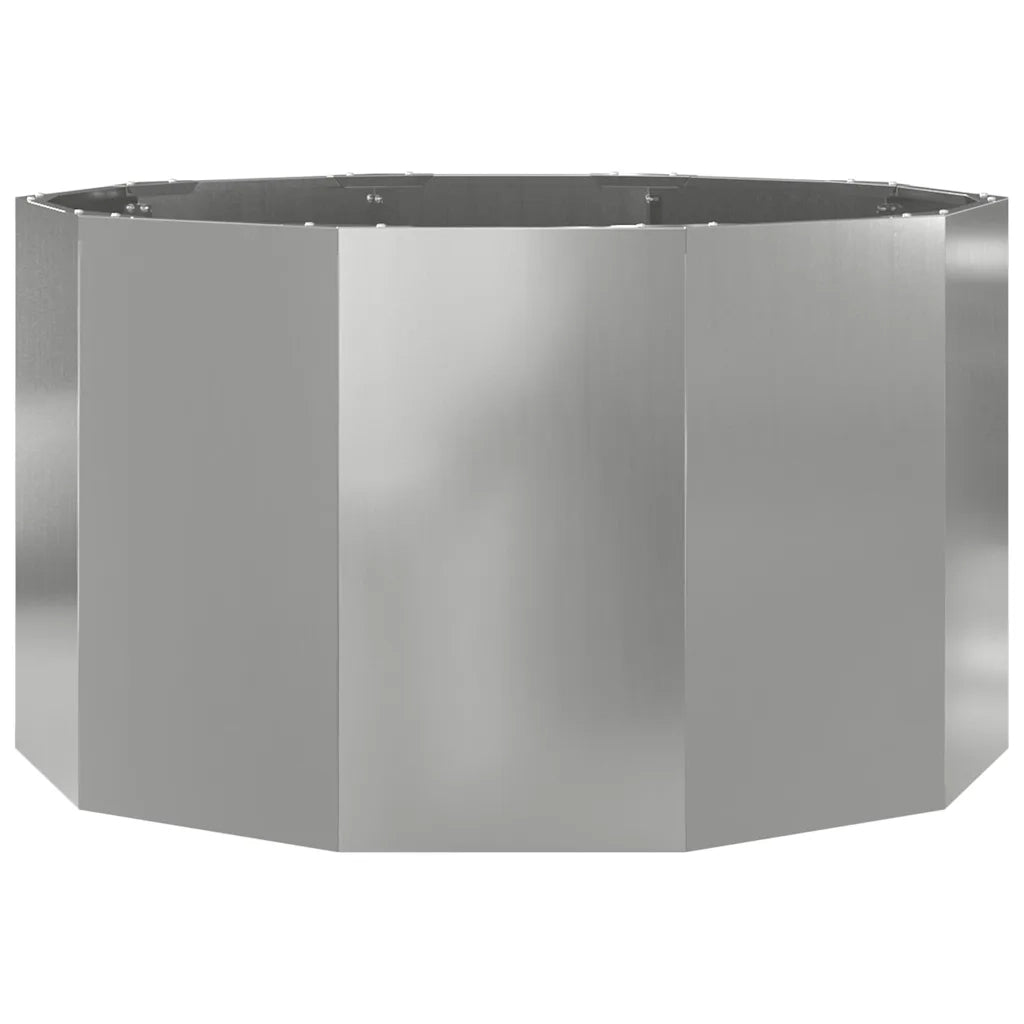 Fioriera Argento 90 x 90 x 50 cm Acciaio zincato 883757