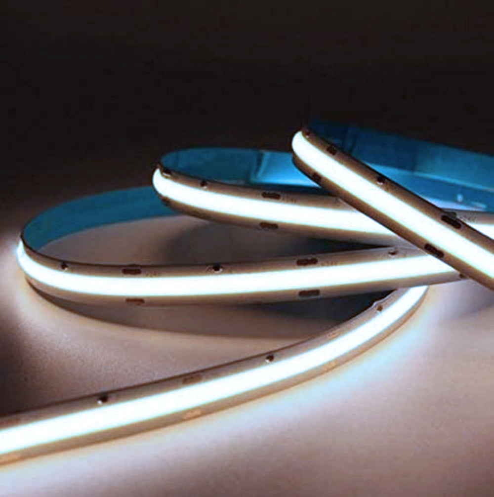 STRISCIA LED COB DA 5 METRI 24V 13W A METRO STRIP ALTA LUMINOSITA LUCE BIANCA NATURALE 4000K