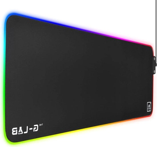 Gonna gaming muismat con illuminazione LED - resistente all'acqua - tessuto di alta precisione - base antiscivolo in gomma - 800x300x3mm - nero