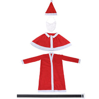 Costume Completo Babbo Natale per Adulti Uomo Travestimento Resistente e Comodo