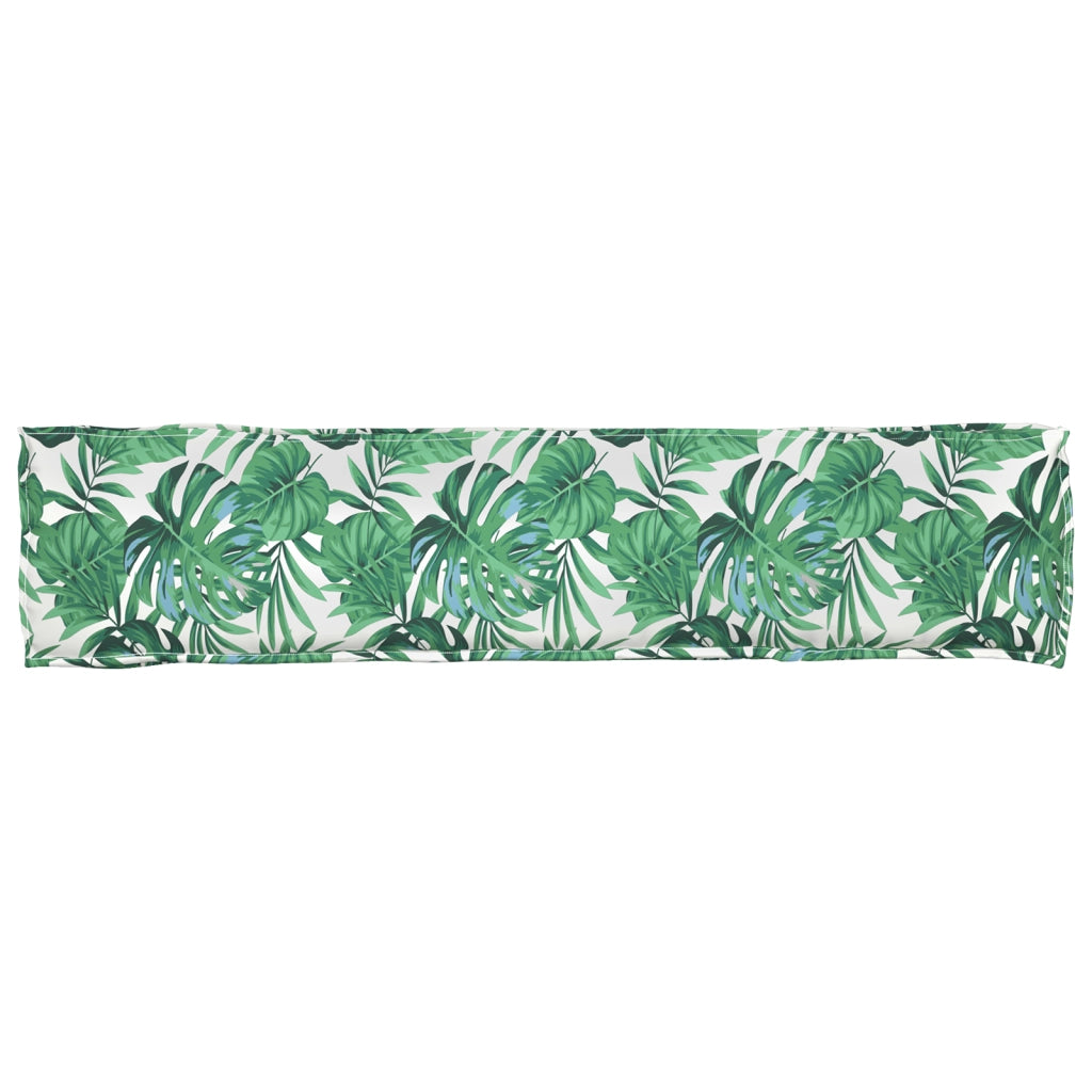 Cuscino per Pallet per Panchina Fantasia a Foglia 180x40x8 cm Tessuto Oxford