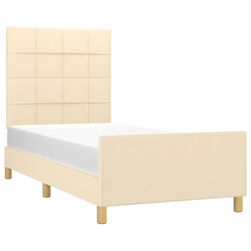 Giroletto con Testiera Crema 90x200 cm in Tessutocod mxl 73917