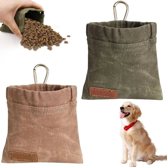 Due contenitori per cibi da confezionare per cani - sacchetto per cibo - contenitore per cibi da confezionare per cani - addestramento cani - contenitore per cibi da confezionare per cani - 12 cm x 12 cm - contenitore per cibi da confezionare per cani