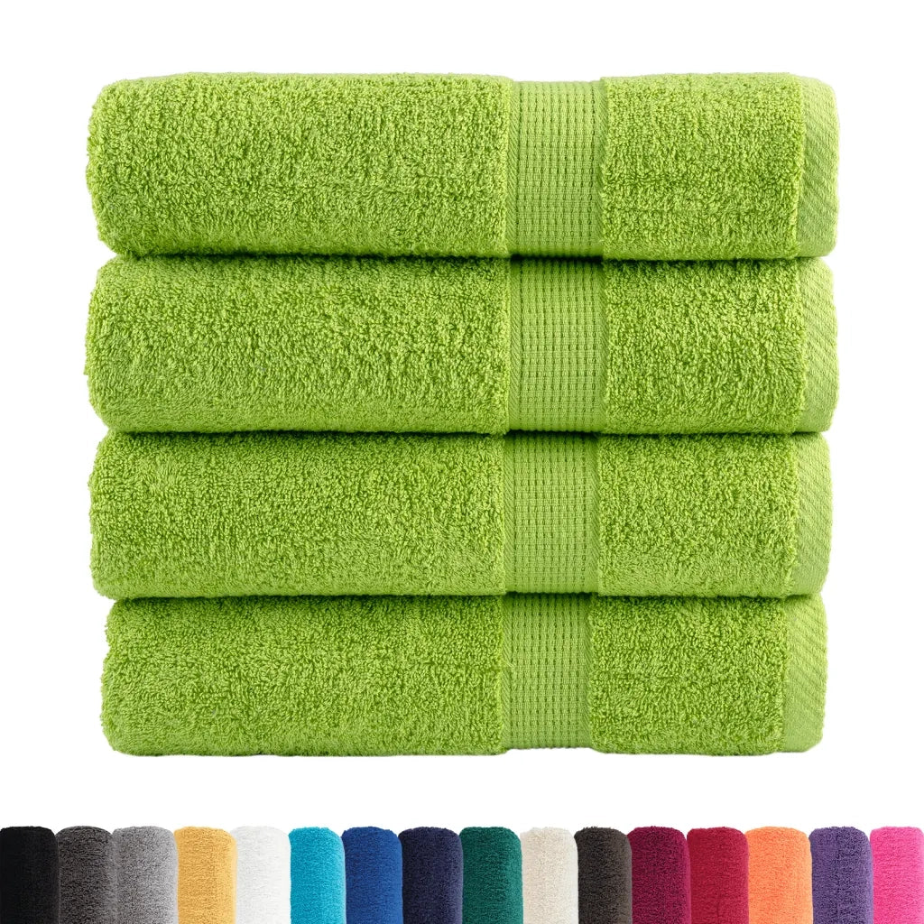 Asciugamani da Doccia SOLUND 4 pz Mela 70x140 cm 600 g/m² 137501