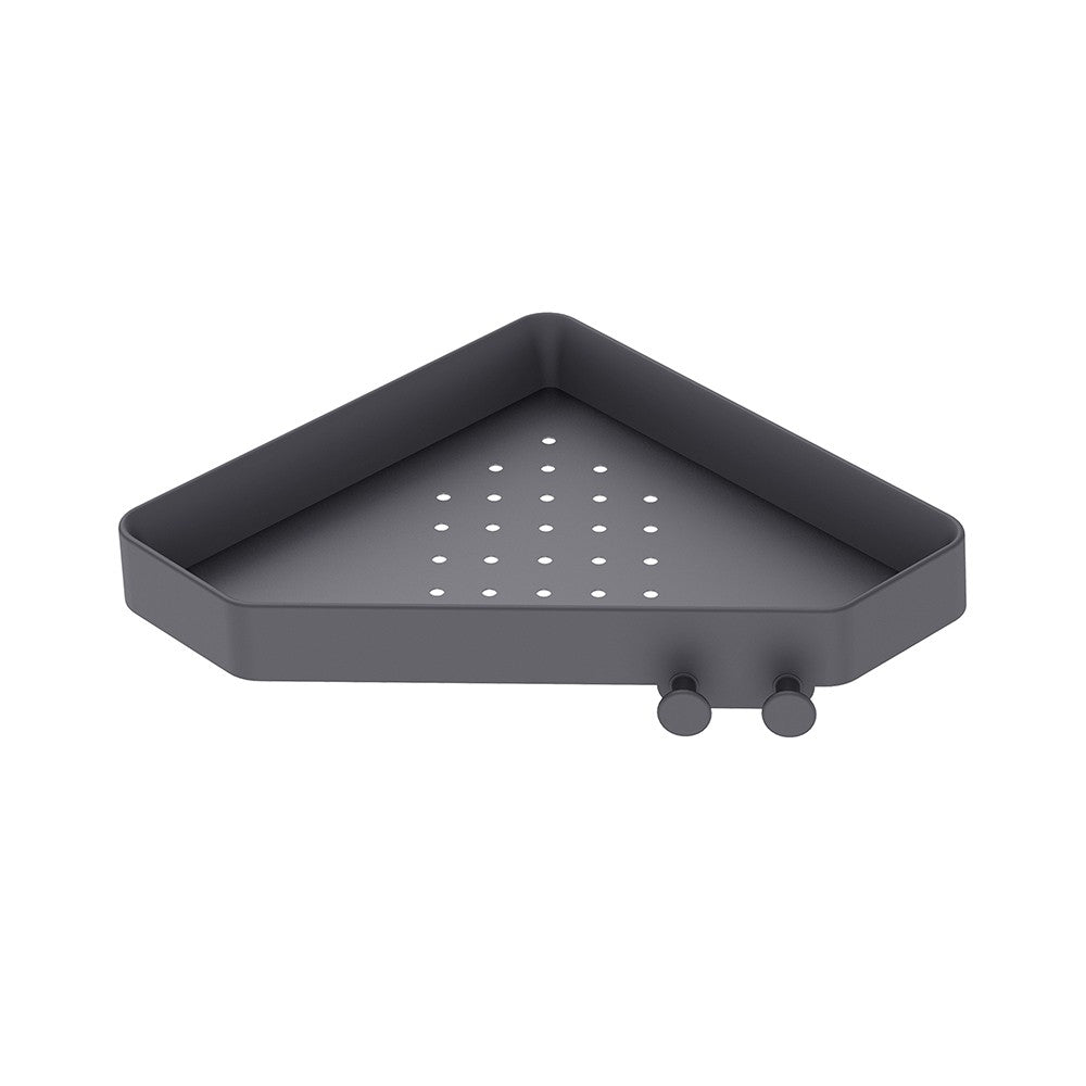 Mensola doccia angolare nero opaco - Serie Blend