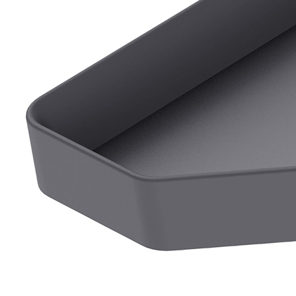 Mensola doccia angolare nero opaco - Serie Blend