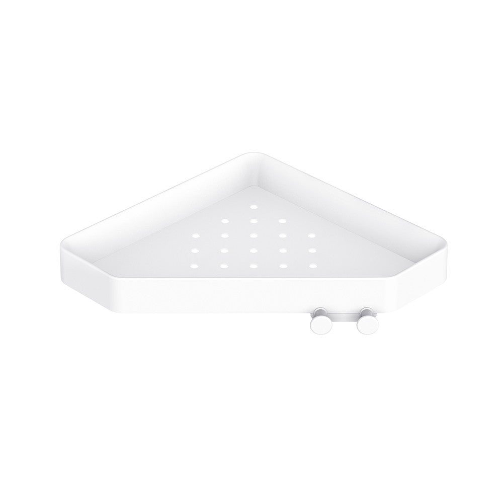 Mensola doccia angolare bianca - Serie Blend