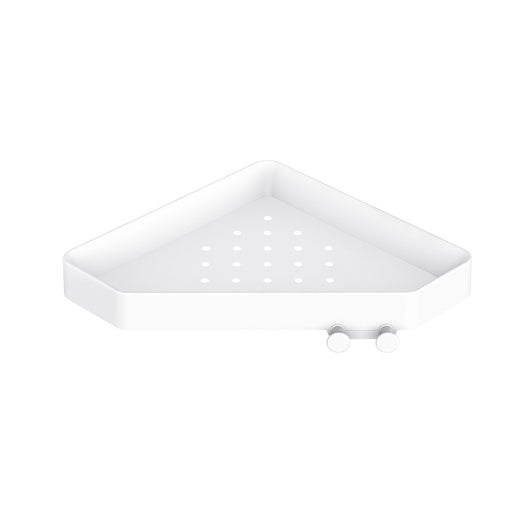 Mensola doccia angolare bianca - Serie Blend