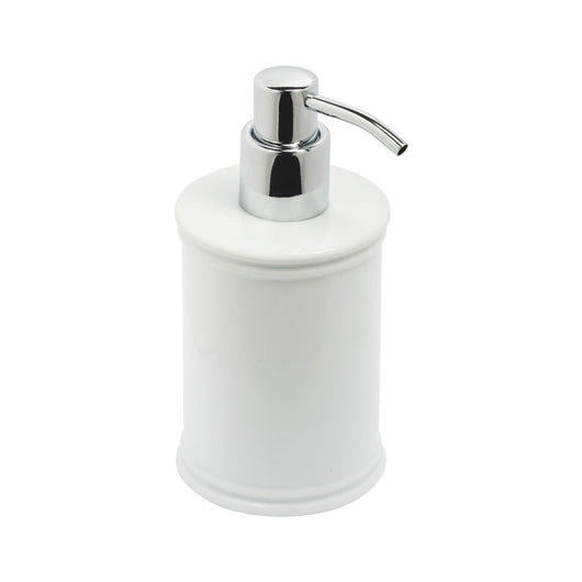 Dispenser Sapone Bagno in Porcellana Bianca da Appoggio Impero Metaform