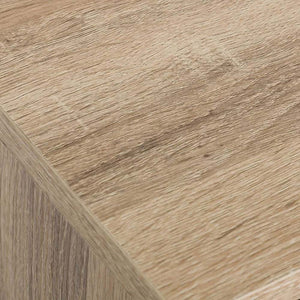 Mobile Mobiletto Tavolino Metallo Nero e Legno Ripiani Scomparti Design Moderno