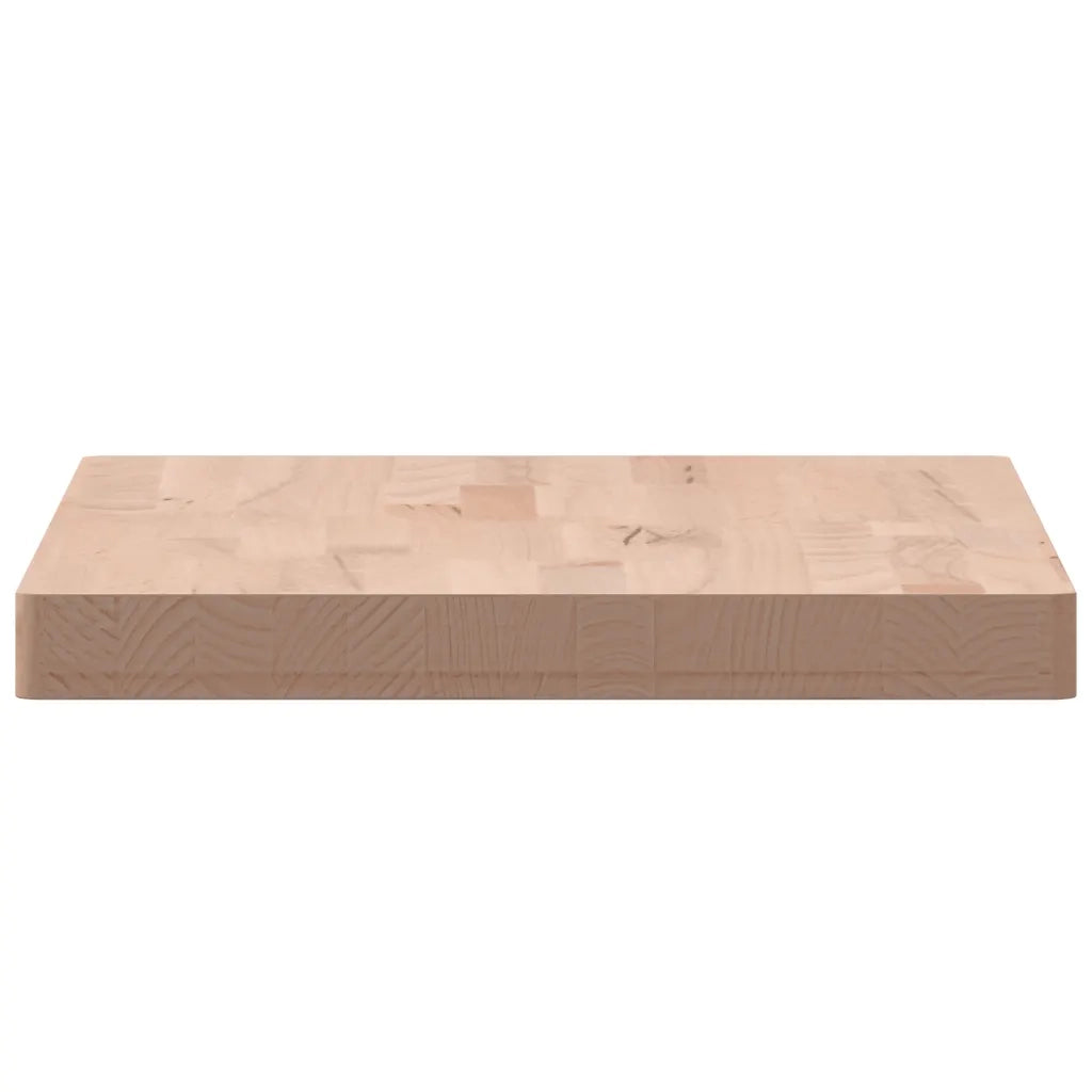 Piano Bagno 60x40x4 cm in Legno Massello di Faggio