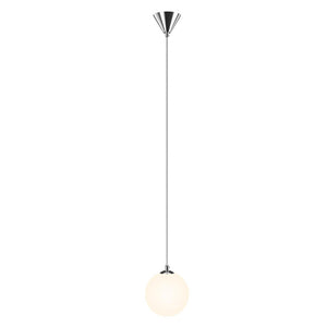 Lampadario Lampada Sospensione Sfera 15 cm Design Moderno Paralume Vetro E27