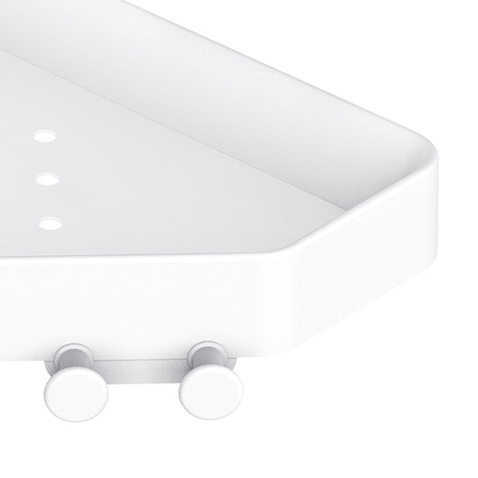 Mensola doccia angolare bianca - Serie Blend