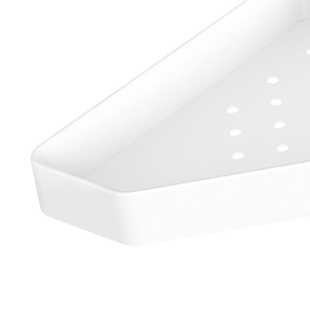 Mensola doccia angolare bianca - Serie Blend