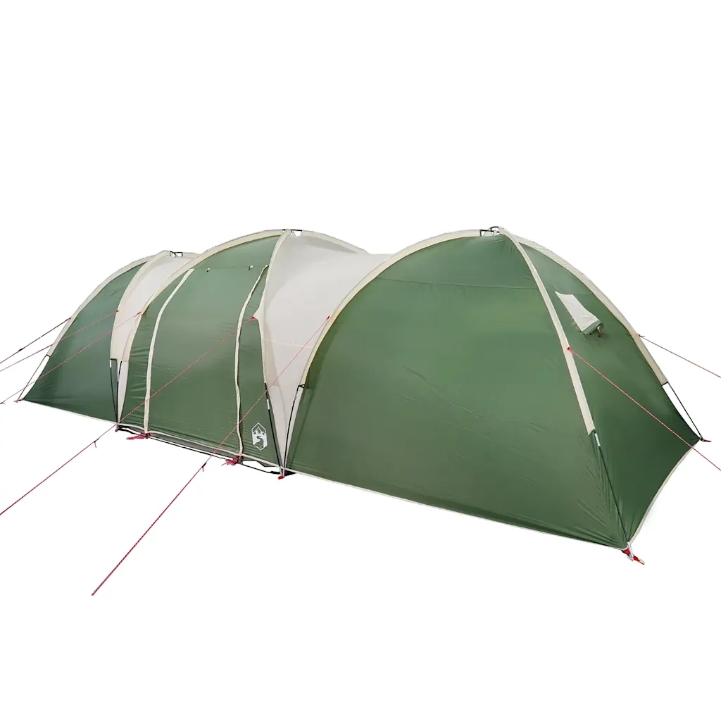 Tenda da Campeggio a Cupola per 8 Persone-Tenda per Escursionismo Verde Impermeabile